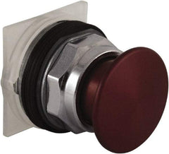 Schneider Electric - 30mm Mount Hole, Extended Mushroom Head, Pushbutton Switch Only - Round, Red Pushbutton, Nonilluminated, Maintained (MA) - Eagle Tool & Supply