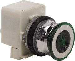 Schneider Electric - 30mm Mount Hole, Extended Straight, Pushbutton Switch Only - Green Pushbutton, Maintained (MA) - Eagle Tool & Supply