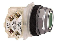 Schneider Electric - 30mm Mount Hole, Flush, Pushbutton Switch with Contact Block - Octagon, Multicolor Pushbutton, Momentary (MO) - Eagle Tool & Supply