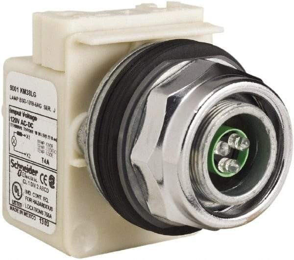 Schneider Electric - 120 V LED Indicating Light - Screw Clamp Connector - Eagle Tool & Supply