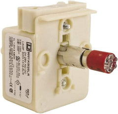 Schneider Electric - 24-28 VAC, 24-28 VDC Red Lens LED Light Module - Eagle Tool & Supply