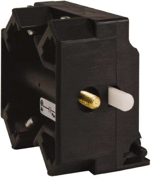 Schneider Electric - 2NO, 3 Amp, Electrical Switch Contact Block - 115 VDC and 240 VAC, Screw Terminal - Eagle Tool & Supply