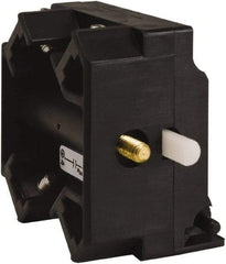 Schneider Electric - 2NO, 3 Amp, Electrical Switch Contact Block - 115 VDC and 240 VAC, Screw Terminal - Eagle Tool & Supply