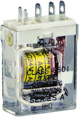 Square D - 1 hp at 240 Volt & 1/2 hp at 120 Volt, Electromechanical Plug-in General Purpose Relay - 12 Amp at 240 VAC, SPDT, 24 VAC at 50/60 Hz - Eagle Tool & Supply