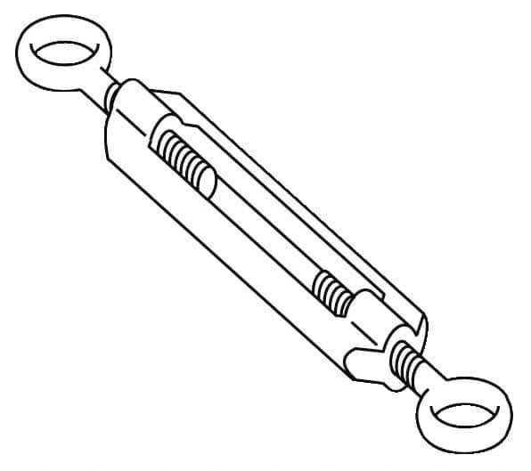 Telemecanique Sensors - 1.6 Inch Long, Limit Switch Turnbuckle - For Use with XY2C - Eagle Tool & Supply