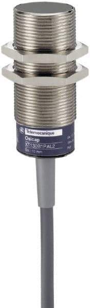 Telemecanique Sensors - NC, 10mm Detection, Cylinder, Capacitive Proximity Sensor - IP67, 24 to 240 VAC, M30x1.5 Thread, 70mm Long - Eagle Tool & Supply