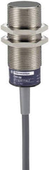 Telemecanique Sensors - 15mm Detection, Cylinder, Capacitive Proximity Sensor - IP67, 24 to 240 VAC, 80mm Long - Eagle Tool & Supply