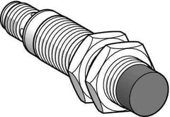 Telemecanique Sensors - NPN, PNP, 8mm Detection, Cylinder, Inductive Proximity Sensor - 2 Wires, IP67, 24 to 210 VDC, 24 to 240 VAC @ 50/60 Hz, M18x1 Thread, 72mm Long - Eagle Tool & Supply