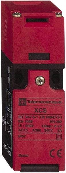 Telemecanique Sensors - 2NC Configuration, Multiple Amp Level, Plastic Key Safety Limit Switch - 30mm Wide x 30mm Deep x 107mm High, IP67 Ingress Rating - Eagle Tool & Supply