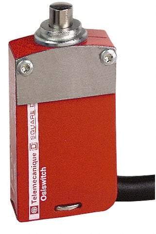 Telemecanique Sensors - NO/2NC Configuration, Multiple Amp Level, Metal Plunger Safety Limit Switch - 2m Cable Length, 30mm Wide x 16mm Deep x 60mm High, IP66, IP67, IP68 Ingress Rating - Eagle Tool & Supply