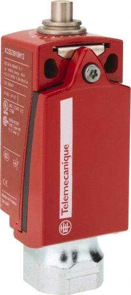 Telemecanique Sensors - NO/2NC Configuration, Multiple Amp Level, Metal Plunger Safety Limit Switch - 34mm Wide x 35mm Deep x 89mm High, IP66, IP67 Ingress Rating - Eagle Tool & Supply