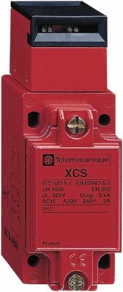 Telemecanique Sensors - 3NC Configuration, Multiple Amp Level, Metal Key Safety Limit Switch - 40mm Wide x 44mm Deep x 114mm High, IP67 Ingress Rating - Eagle Tool & Supply