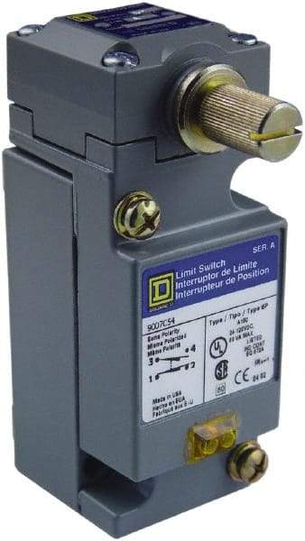 Square D - SPDT, NC/NO, 600 Volt Screw Terminal, Rotary Head Actuator, General Purpose Limit Switch - 1, 2, 4, 6, 12, 13, 6P NEMA Rating, IP67 IPR Rating - Eagle Tool & Supply