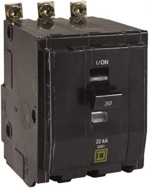Square D - 60 Amp, 240 VAC, 3 Pole, Bolt On Miniature Circuit Breaker - 8-2 AWG - Eagle Tool & Supply