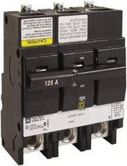 Square D - 125 Amp, 240 VAC, 3 Pole, Bolt On Miniature Circuit Breaker - 4 AWG - Eagle Tool & Supply