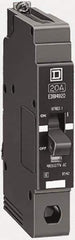 Square D - 20 Amp, 277 V, 1 Pole, Bolt On Miniature Circuit Breaker - 18 kA Breaking Capacity, 12, 14 AWG - Eagle Tool & Supply