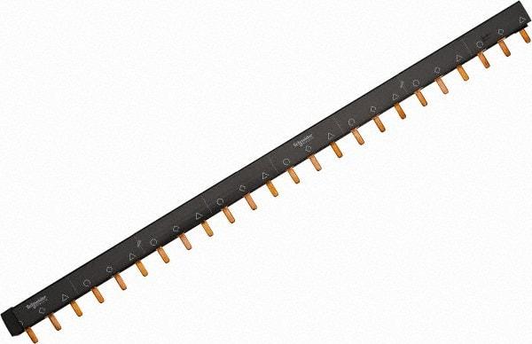 Schneider Electric - 100 Amp Circuit Breaker Combination Busbar - 415 VAC Control Voltage, Use with C60 Circuit Breakers - Eagle Tool & Supply