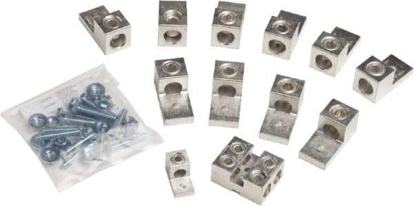 Square D - 2, 6 AWG, Mechanical Transformer Lug Kit - For Use with Single Phase Primary and Secondary Transformers, Three Phase Delta with Center Tap, Three Phase Wye Secondary Transformers - Eagle Tool & Supply