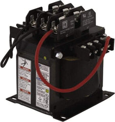 Square D - 500 VA, Top Mount Fuse Block Control Transformer - 5.46 Inch Deep - Eagle Tool & Supply