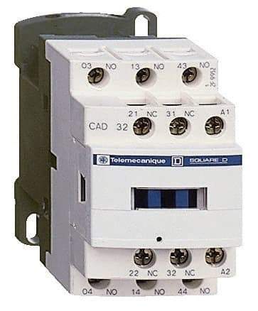 Schneider Electric - 2NC/3NO, 24 VDC Control Relay - 17 V - Eagle Tool & Supply