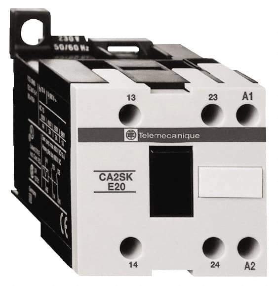 Schneider Electric - 2NO, 480 VAC at 50/60 Hz Control Relay - DIN Rail Mount - Eagle Tool & Supply