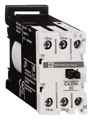 Schneider Electric - NC/NO, 480 VAC at 50/60 Hz Control Relay - DIN Rail Mount - Eagle Tool & Supply