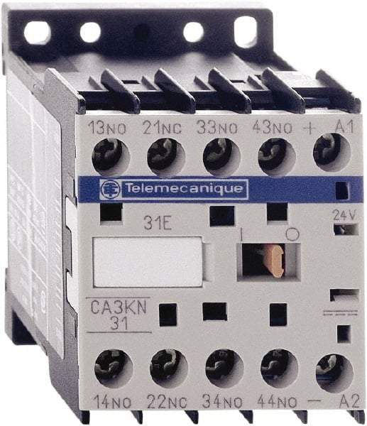 Schneider Electric - 4NO, 24 VDC Control Relay - 17 V - Eagle Tool & Supply