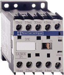 Schneider Electric - 2NC/2NO, 24 VDC Control Relay - 17 V - Eagle Tool & Supply