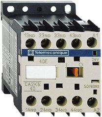 Schneider Electric - 4NO, 220-230 VAC at 50/60 Hz Control Relay - 17 V - Eagle Tool & Supply