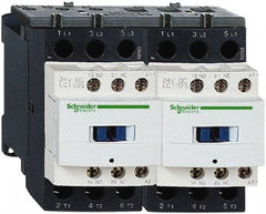 Schneider Electric - 3 Pole, 110 Coil VAC at 50/60 Hz, 25 Amp at 440 VAC, Reversible IEC Contactor - 1 Phase hp: 2 at 115 VAC, 3 at 230/240 VAC, 3 Phase hp: 15 at 460/480 VAC, 20 at 575/600 VAC, 5 at 200/208 VAC, 7.5 at 230/240 VAC - Eagle Tool & Supply