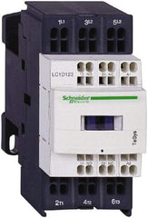 Schneider Electric - 3 Pole, 120 Coil VAC at 50/60 Hz, 18 Amp at 440 VAC and 25 Amp at 440 VAC, Nonreversible IEC Contactor - 1 Phase hp: 1 at 115 VAC, 3 at 230/240 VAC, 3 Phase hp: 10 at 460/480 VAC, 15 at 575/600 VAC, 5 at 200/208 VAC, 5 at 230/240 VAC - Eagle Tool & Supply