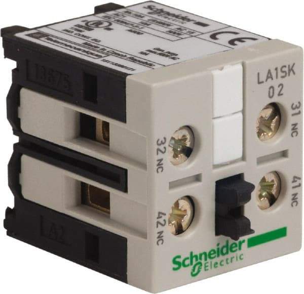 Schneider Electric - Contactor Auxiliary Contact Block - For Use with LC1SK and TeSys SK - Eagle Tool & Supply