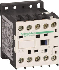 Schneider Electric - 4 Pole, 120 Coil VAC at 50/60 Hz, 16 Amp at 690 VAC and 20 Amp at 440 VAC, Nonreversible IEC Contactor - BS 5424, CSA, IEC 60947, NF C 63-110, RoHS Compliant, UL Listed, VDE 0660 - Eagle Tool & Supply