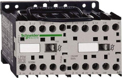 Schneider Electric - 3 Pole, 24 Coil VDC, 12 Amp at 440 VAC, 16 Amp at 690 VAC and 20 Amp at 440 VAC, Reversible IEC Contactor - BS 5424, CSA, IEC 60947, NF C 63-110, RoHS Compliant, UL Listed, VDE 0660 - Eagle Tool & Supply