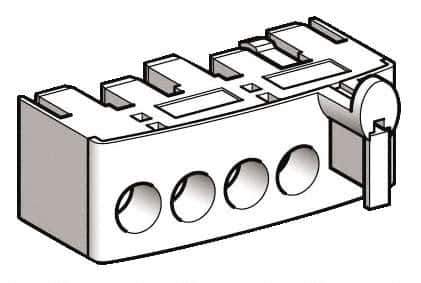 Schneider Electric - Starter Control Terminal Block - For Use with LU2BA0, LU2BB0, LU2MB0, LU6MB0, TeSys U - Eagle Tool & Supply