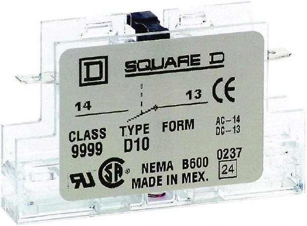 Square D - 5 Amp, Contactor Auxiliary Contact Kit - Eagle Tool & Supply