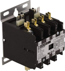 Square D - 4 Pole, 30 Amp Inductive Load, 24 Coil VAC at 50/60 Hz, Definite Purpose Contactor - Phase 1 and Phase 3 Hp:  10 at 230 VAC, 15 at 460 VAC, 2 at 115 VAC, 20 at 575 VAC, 5 at 230 VAC, 40 Amp Resistive Rating, CE, CSA, UL Listed - Eagle Tool & Supply