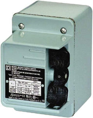 Square D - 3 Poles, 30 Amp, NEMA, Enclosed Toggle Manual Motor Starter - 1 hp at 90 VDC, 1-1/2 hp at 230 VDC, 15 hp at 460 VAC, 2 hp at 115 VAC, 2 hp at 115 VDC, 20 hp at 575 VAC & 7-1/2 hp at 230 VAC, CE, CSA, NEMA 4 & UL Listed - Eagle Tool & Supply