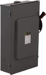 Square D - 200 Amp, 600 VAC/VDC, 3 Pole Nonfused Safety Switch - NEMA 3R, 50 hp at 600 VAC, 50 hp at 600 VDC (Single Phase), 150 hp at 600 VAC, 50 hp at 600 VDC (Triple Phase), 3PST Contact Form - Eagle Tool & Supply