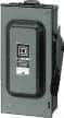Square D - 60 Amp, 240 VAC, 250 VDC, 2 Pole Fused Safety Switch - NEMA 3R, 10 hp at 240 VAC, 10 hp at 250 VDC (Single Phase), 15 hp at 240 VAC, 10 hp at 250 VDC (Triple Phase), DPST Contact Form - Eagle Tool & Supply