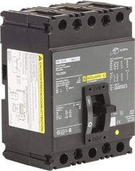 Square D - 30 Amp, 240 VAC, 3 Pole, Panel Mount Molded Case Circuit Breaker - Thermal Magnetic Trip, Multiple Breaking Capacity Ratings, 12-4 (Aluminum), 14-4 (Copper) AWG, 4.13 Inch Deep x 6 Inch High x 4-1/2 Inch Long - Eagle Tool & Supply