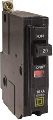 Square D - 20 Amp, 240 VAC, 1 Pole, Bolt On Miniature Circuit Breaker - 14-8 AWG - Eagle Tool & Supply