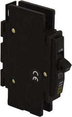 Square D - 10 Amp, 120/240 VAC, 1 Pole, DIN Rail Mounted, Flush Mount, Surface Mount Miniature Circuit Breaker - Thermal Magnetic Trip, 10 kA at 120/240 VAC Breaking Capacity, 14-2 (Aluminum), 14-2 (Copper) AWG, 74mm Deep x 103mm High x 19mm Wide - Eagle Tool & Supply