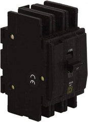 Square D - 50 Amp, 240 VAC, 3 Pole, DIN Rail Mounted, Flush Mount, Surface Mount Miniature Circuit Breaker - Thermal Magnetic Trip, 10 kA at 120/240 VAC Breaking Capacity, 14-2 (Aluminum), 14-2 (Copper) AWG, 74mm Deep x 103mm High x 19mm Wide - Eagle Tool & Supply