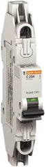 Schneider Electric - 6 Amp, 277 VAC, 1 Pole, Miniature Circuit Breaker - Thermal Magnetic Trip, 10 kA at 277 VAC Breaking Capacity, 74mm Deep x 141mm High x 18mm Wide - Eagle Tool & Supply