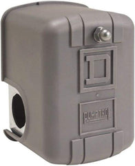 Square D - 1 NEMA Rated, DP, 100 psi, Air Compressor, Electromechanical Pressure and Level Switch - Fixed Pressure, 115 VAC, 3/8 Inch Connector, Screw Terminal, For Use with Power Circuits - Eagle Tool & Supply