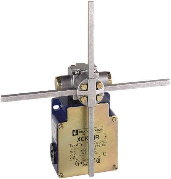 Telemecanique Sensors - 4P, 2NC, 240 VAC, Screw Terminal, Rotary Spring Return Actuator, General Purpose Limit Switch - IP66 IPR Rating - Eagle Tool & Supply