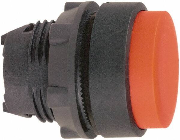 Schneider Electric - 22mm Mount Hole, Extended Straight, Pushbutton Switch Only - Round, Red Pushbutton, Nonilluminated, Momentary (MO) - Eagle Tool & Supply