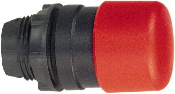 Schneider Electric - 22mm Mount Hole, Extended Mushroom Head, Pushbutton Switch Only - Round, Red Pushbutton, Nonilluminated, Momentary (MO) - Eagle Tool & Supply