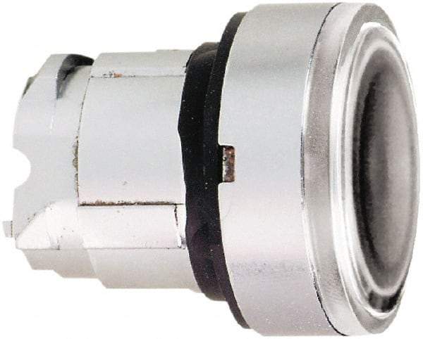 Schneider Electric - 22mm Mount Hole, Flush, Pushbutton Switch Only - Round, Clear Pushbutton, Nonilluminated, Momentary (MO) - Eagle Tool & Supply